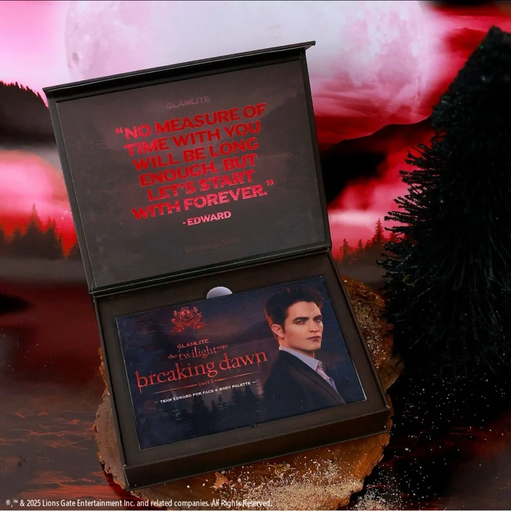 Glamlite X The Twilight Team Edward Eyeshadow Palette -BNIB
